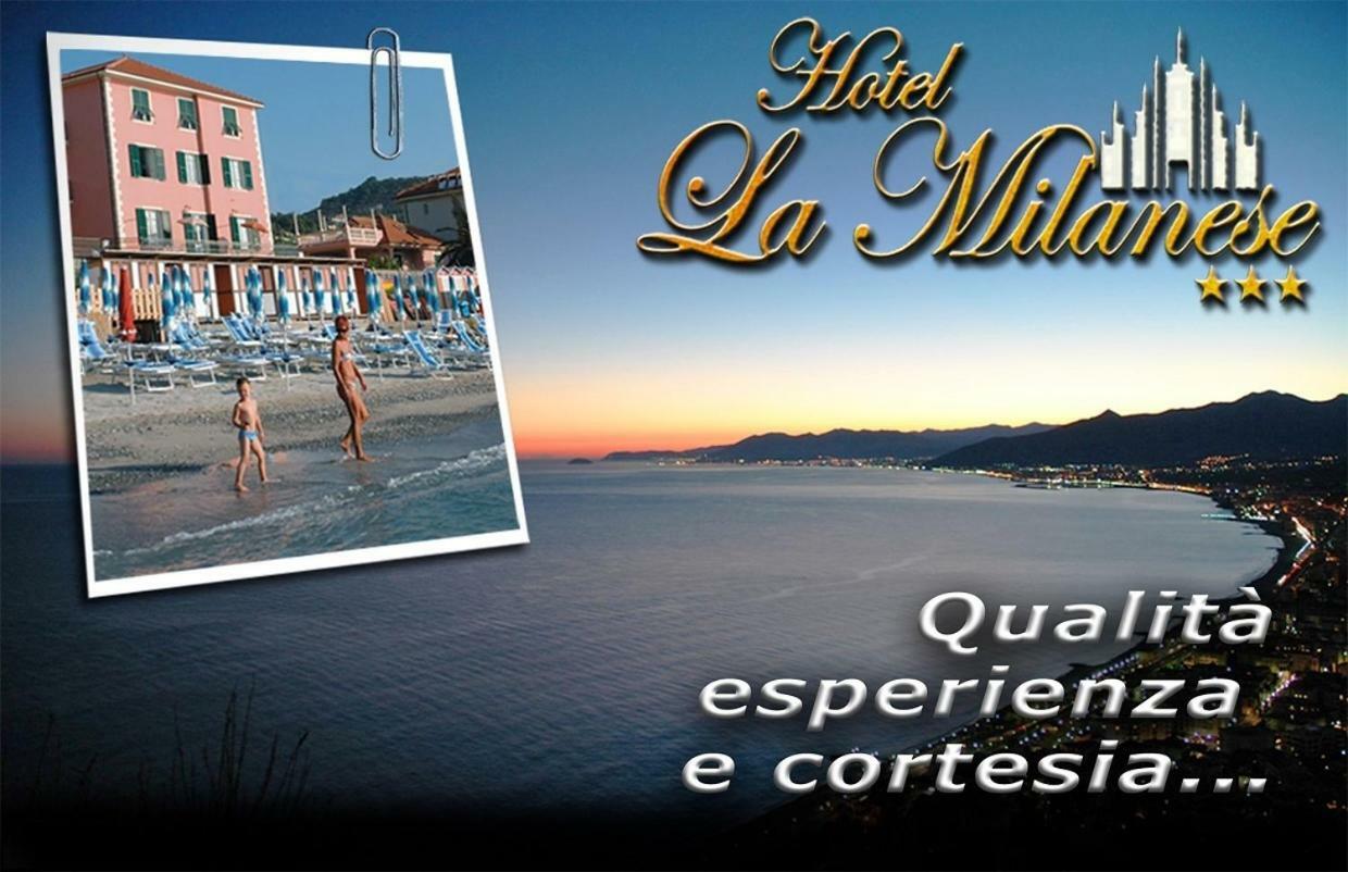 Hotel La Milanese Pietra Ligure Buitenkant foto